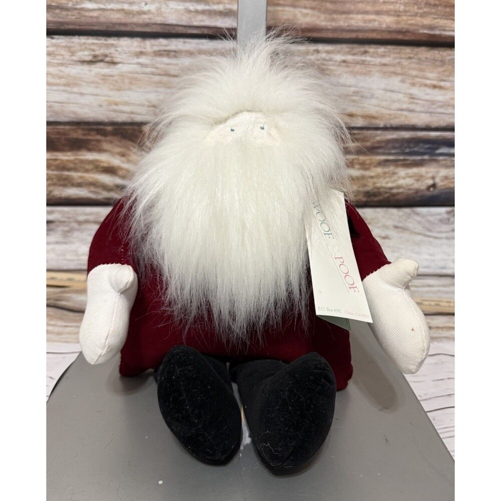 WOOF & POOF Musical Santa Christmas Pillow 1995 Jingle Bells